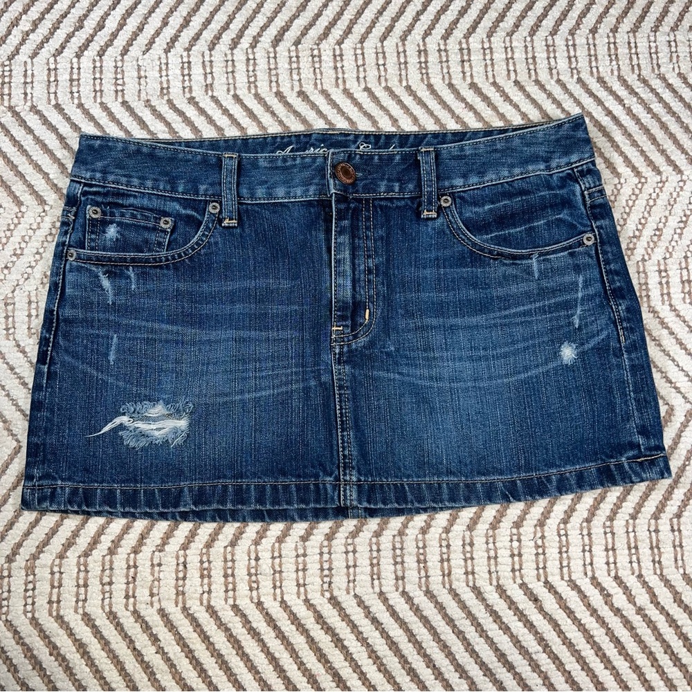 American Eagle Mini Jean Skirt Size 8